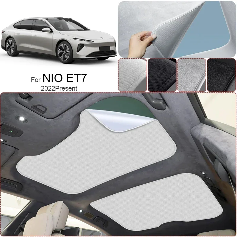 

Car Anti-uv Electrostatic Adsorption Sunroof Sunshade Suede Fabric Auto Heat Insulation Skylight For PORSCHE Taycan 2023-Present