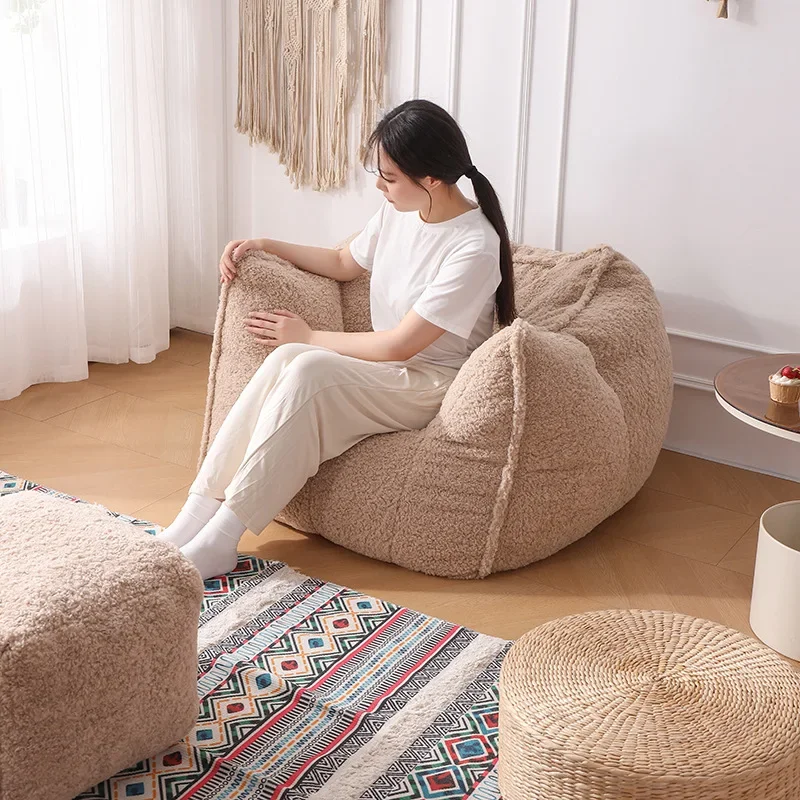 Lazy sofa nest sofa tatami balcony bedroom living room single leisure reading recliner