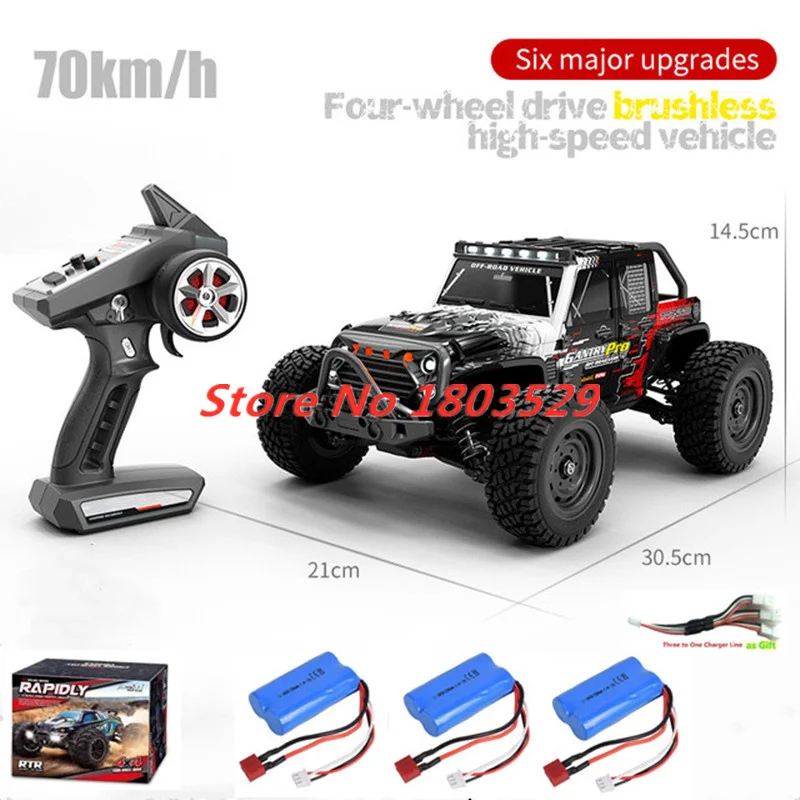 

70KM/H Brushless Motor RC Racing Car Professional Adult Metal Frame 2.4GHz All-Terrain Off-Road Climbing Vehical Shock Abosorber