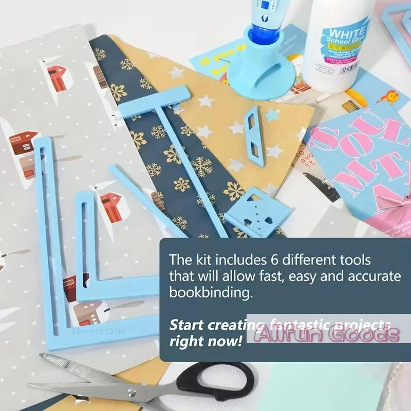 Bookbinding Supply Kit - 6Pcs Easy Use Scrapbooking Tool Kit