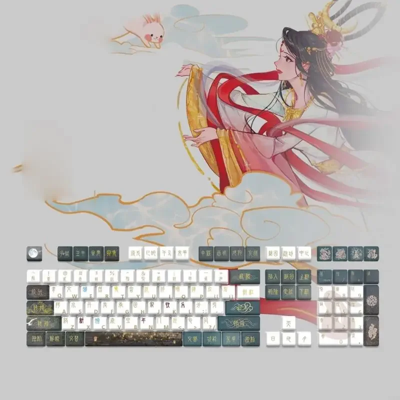 Ancient Keycaps PBT Dye Sublimations Original Keycap for 60 80 61/64/68/75/87 Mechanical Keyboards