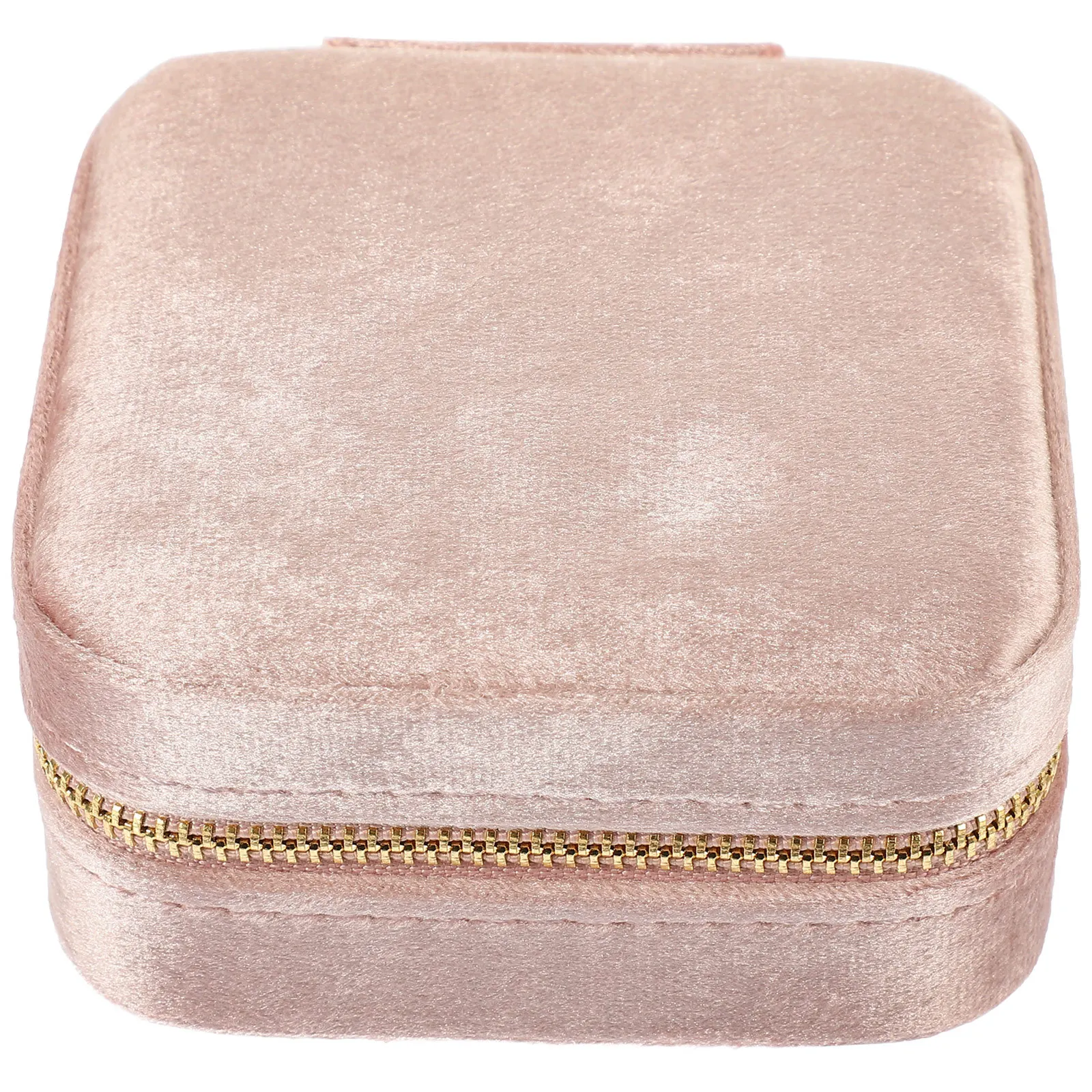 

Small Travel Jewelry Box With Mirror Earrings Necklace Storage Case Portable Organizer Gift Decorative Container For Women