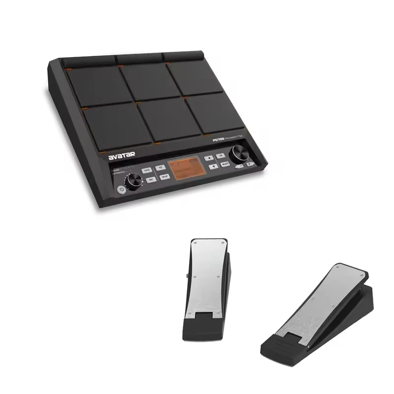 PD705 Portable Electronic Drum Percussion Board for Recording Performance Electronic Sampling Musical Instrument Accessory
