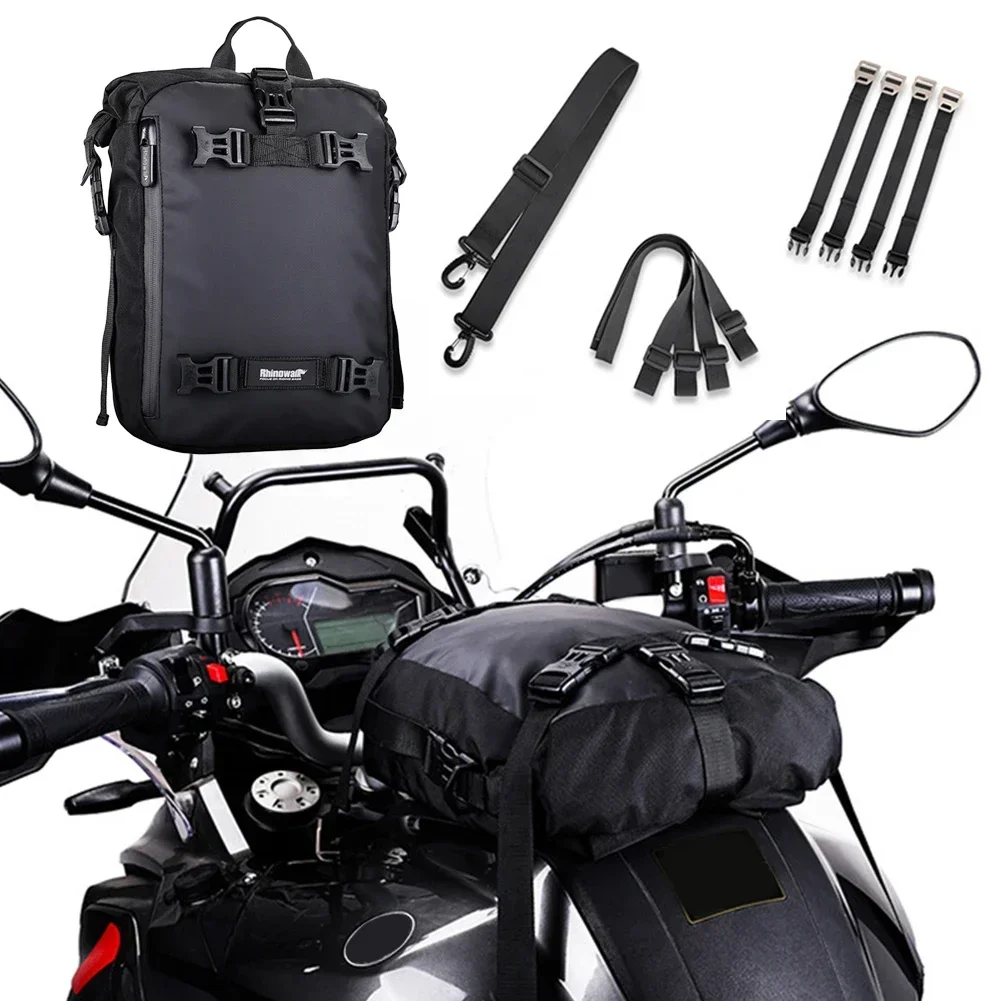 10L Moto Rear Seat Bag Waterproof Luggage Package Multi Function Shoulder Bags Polyester + Cloth Motorcycle Back Pack