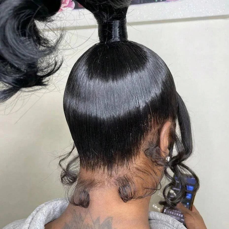 

360 Lace Frontal Wigs Pre Plucked Transparent Body Wave Lace Front Human Hair Wigs for Women Brazilian Water Wave Wig