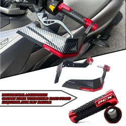 For HONDA PCX 125 PCX 150 PCX125 PCX150 Carbon Fiber Motorcycle Windshield Handguard, Anti Slip Grip,Motorcycle Accessories