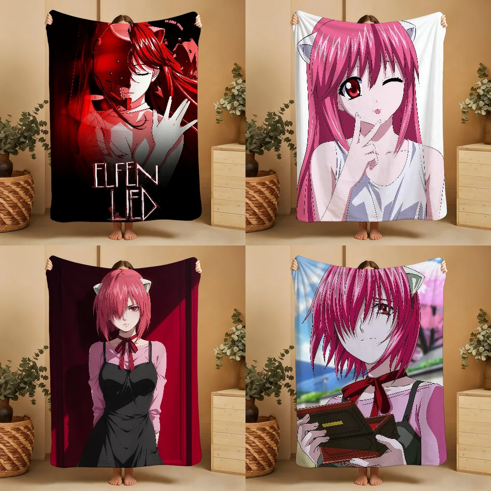 ANIME E-ElfenS L-LiedS Blanket Throw Super Cosy Plush Living Room Sofa Couch Childish Birthday Gifts
