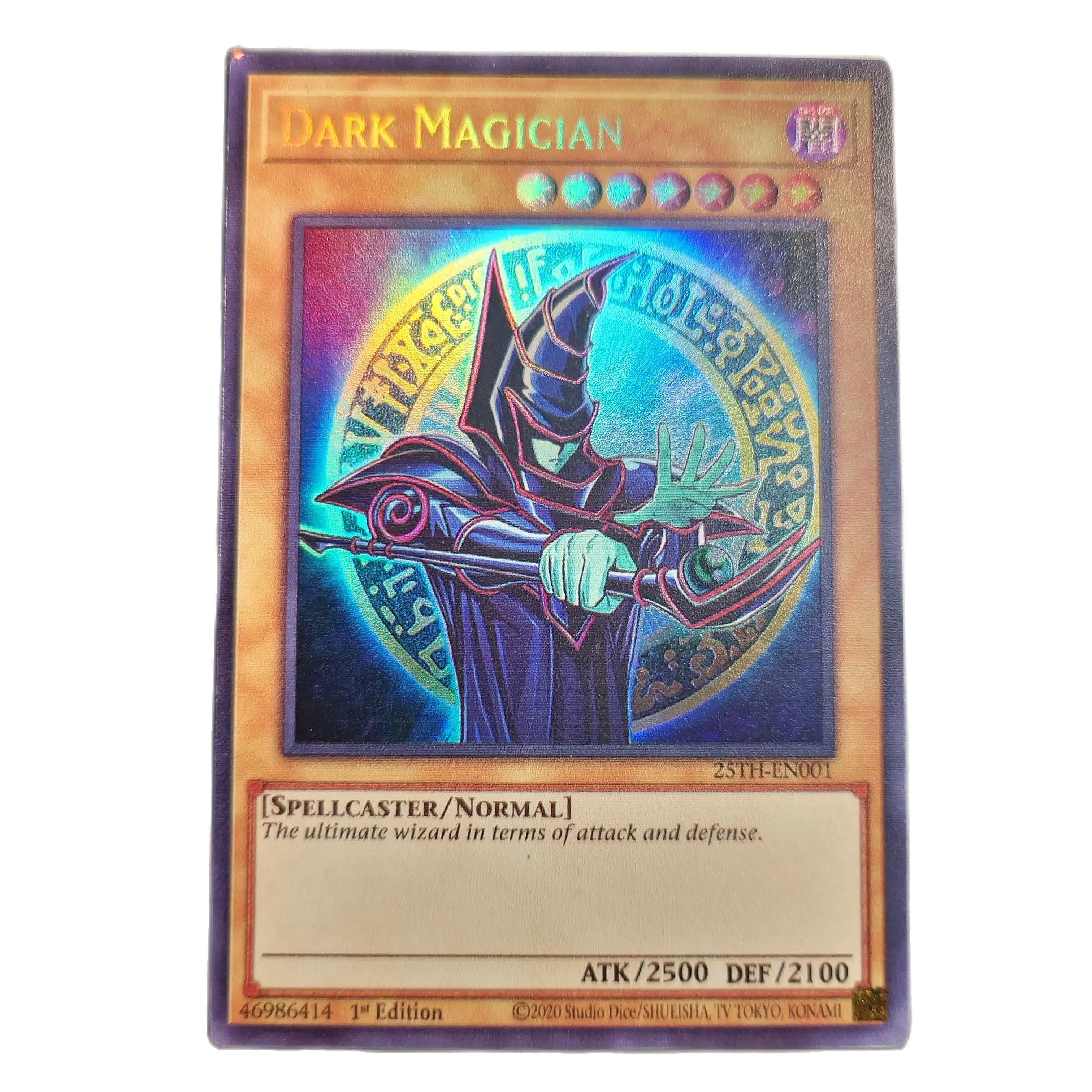 Yu-Gi-Oh Ultra Rare/25TH-EN001 DARK MAGICIAN Children\'s Gift Collectible Card Toys (Not Original)