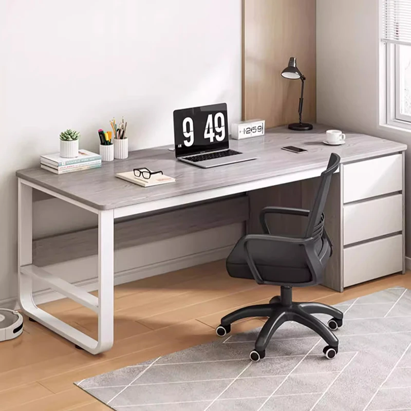 

Executive Drawers Computer Desk Gaming Storage Writing Student Modern Desk Shaped Manicure Table Folding Furniture Space Savers