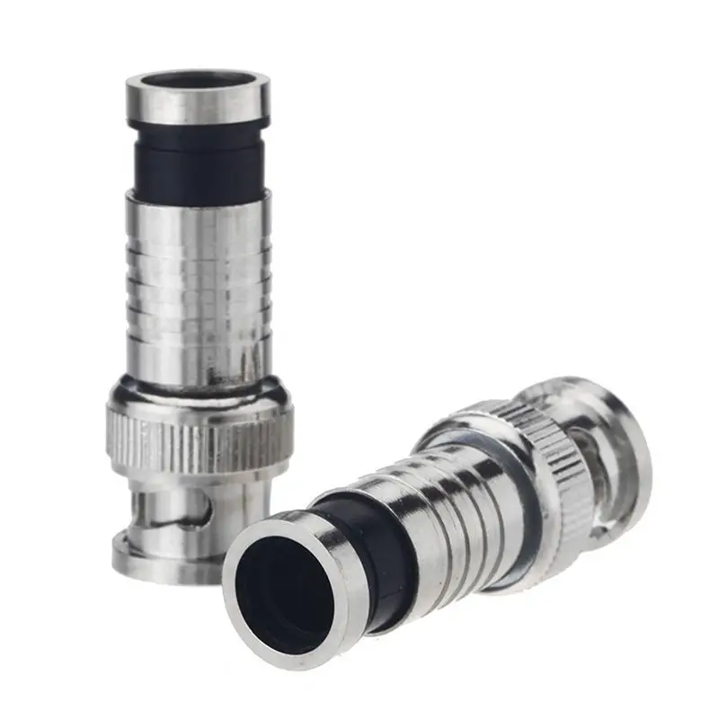 ABWZ-40 Pcs BNC Compression Connector For Coax RG59 Cable CCTV Cameras
