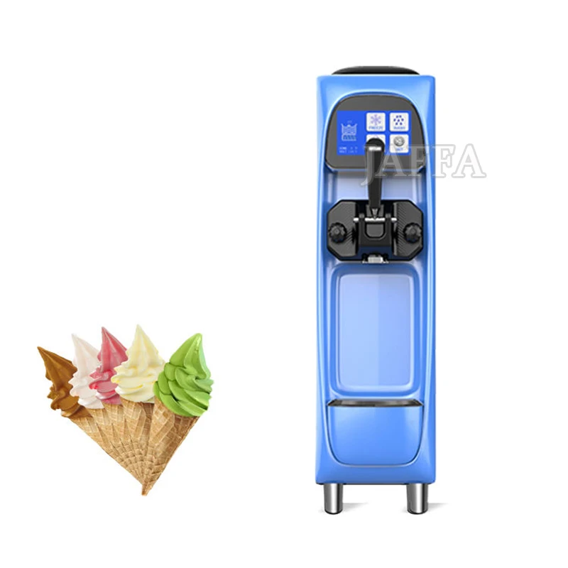 Mini 16-18L/H Commercial Ice Cream Maker 1000W Countertop Soft Serve Machine Frozen Yogurt Maker for Cafe Snack Bar