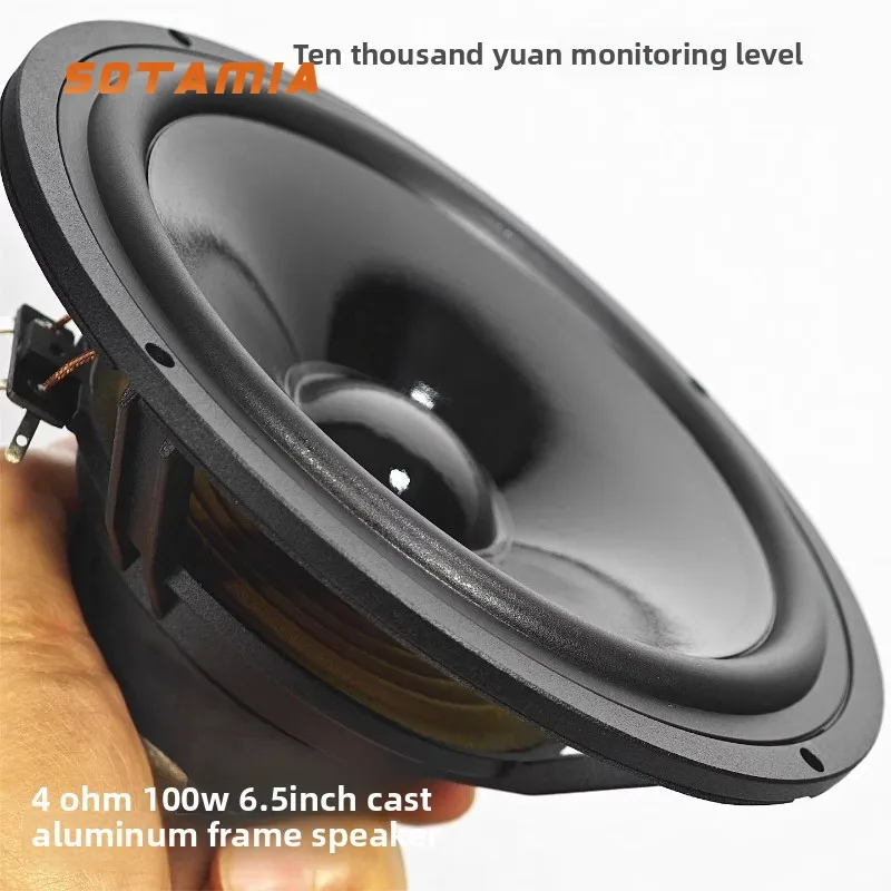 

SOTAMIA 1pcs 6.5 Inch Cast Aluminum Frame Subwoofer 4 Ohm 100 Watt Speaker Unit Stunning Sound Quality Speaker Speaker Bluetooth