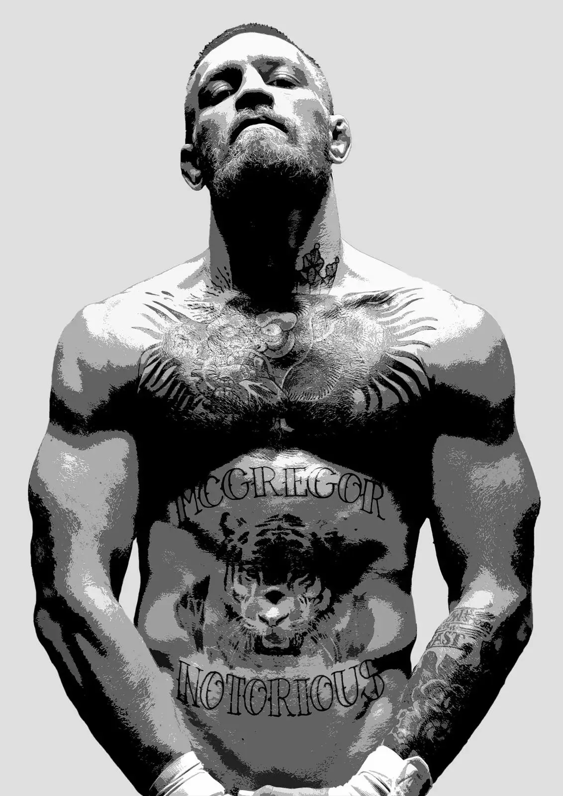 CONOR MCGREGOR NOTORIOUS Print Canvas Poster, Living Room Decor, Home Wall Picture