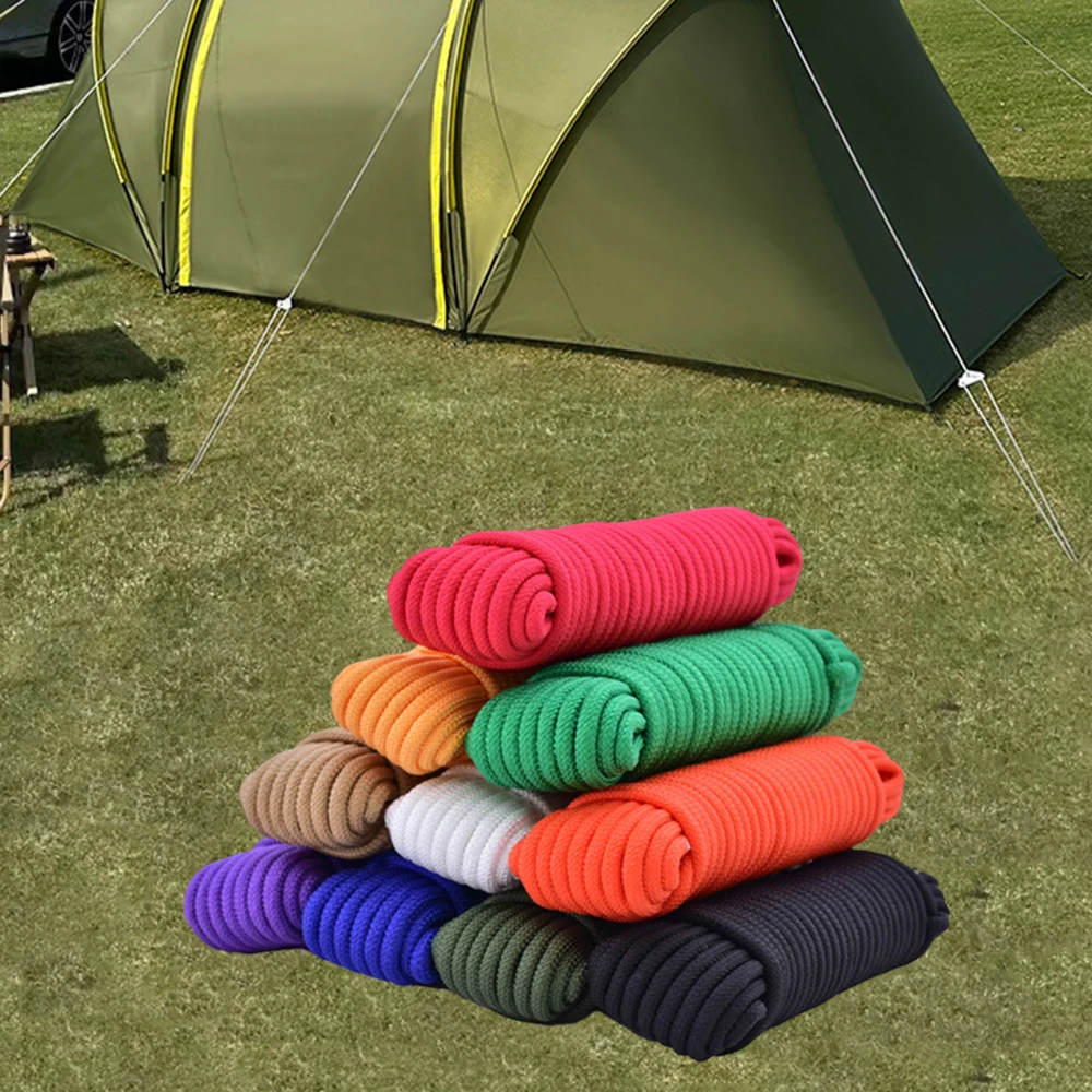 เชือกถักขนาด 8 มม., เชือกกลางแ - Outdoor Camping Extension Cord บทวิจารณ์และราคา