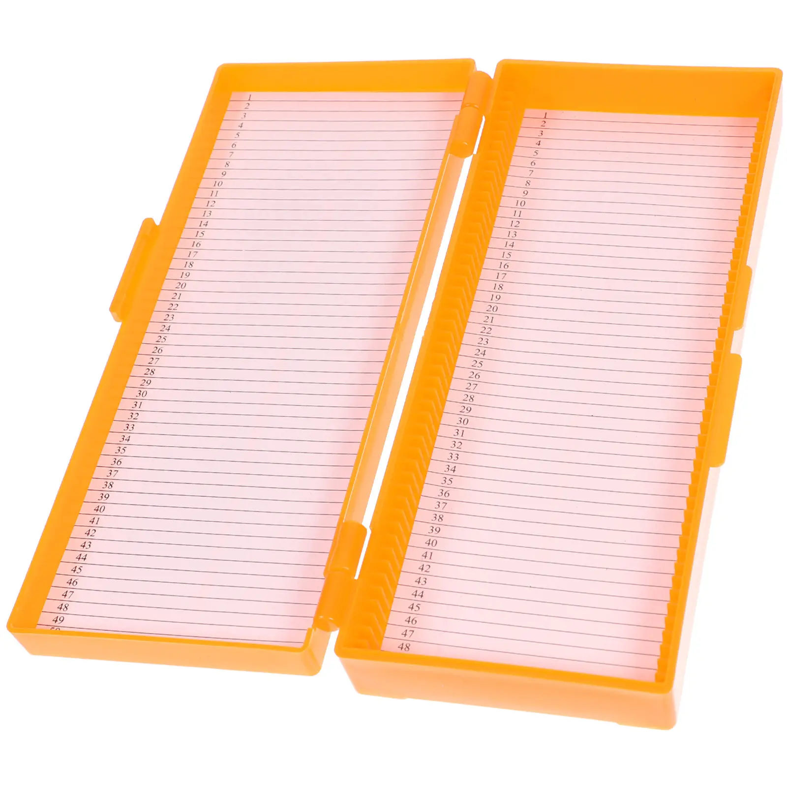 Microscope Sturdy ABS Glass Storage Container Slide Organizer for Lab Storage Teaching Optical Microscope Slides Box