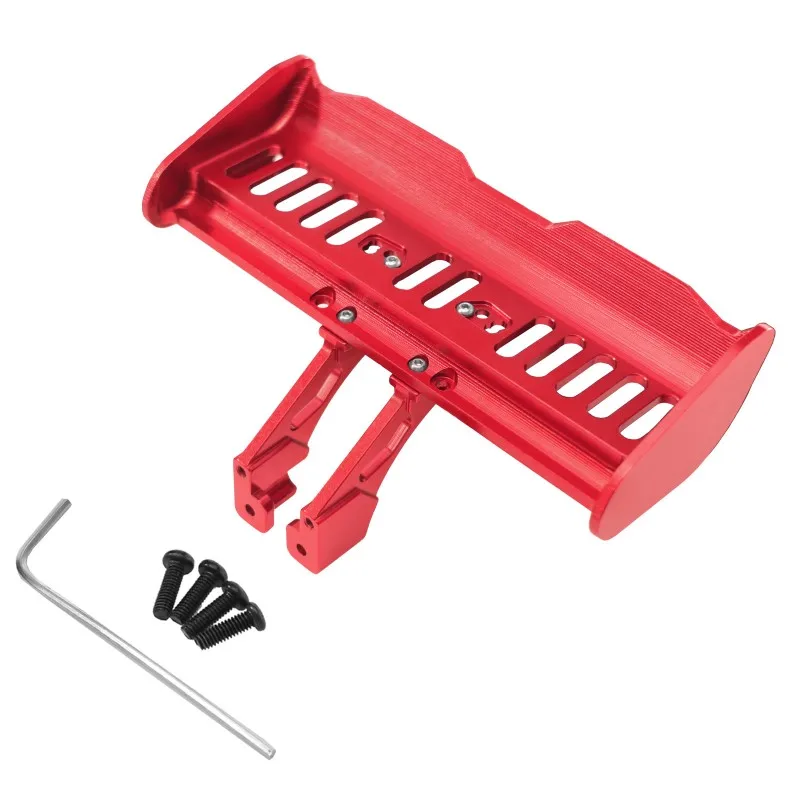 Zestaw tylnej skrzydłowej części AM-X12 do samochodów RC Wltoys w skali 1/14 i 1/12, modele 144001/144010 144016 124007 Riaario 14001R 14001T, ulepszony wspornik tylnej części.