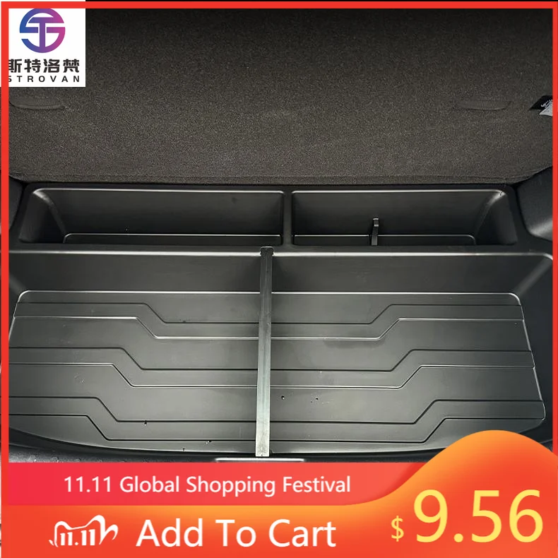 

Deren High Quality2025BYDS Interior Accessories BigCapacity TPE Car Trunk Storage Box With Barrier for BYDS Seagull Dolphin Mini