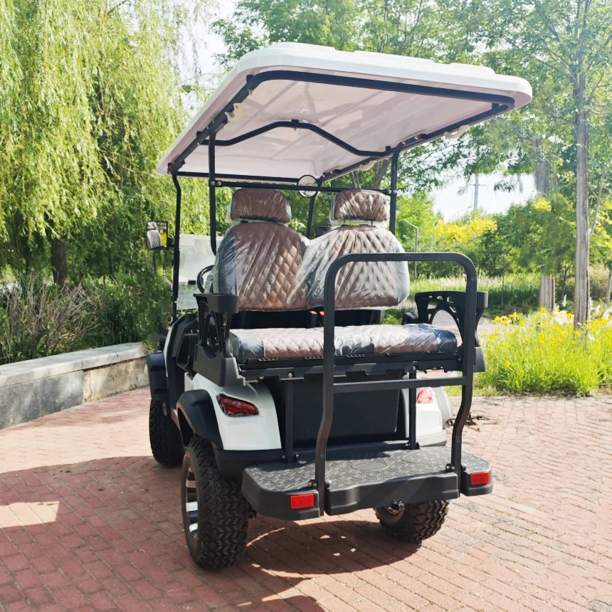 

Golf Cart Manufacturer Custom 4 Seater Double Wishbone Independent Suspension Electric Golf Cart 72V Off Road Hunting Golf Cart