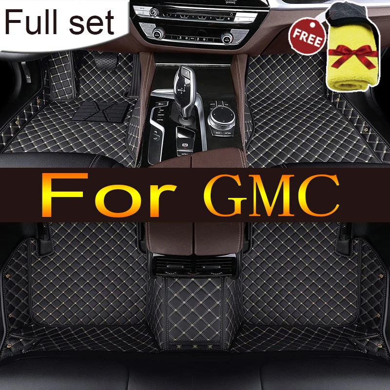 Leather Car Floor Mats For GMC Sierra 1500 Sierra 2500 Yukon XL Terrain acadia Canyon Envoy Jimmy Acadia Car accessories