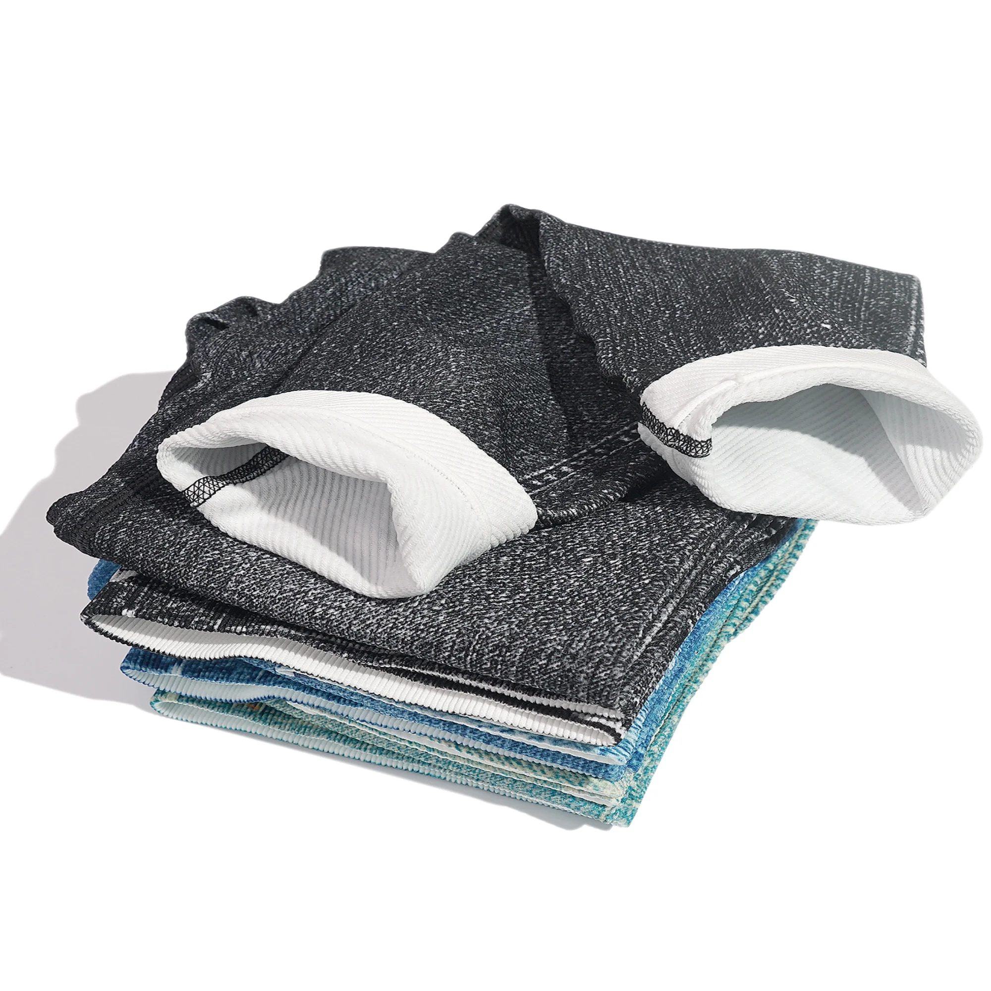 المرأة عالية تمتد تقليد الجينز عالية الخصر طماق الترفيه بنطال ملاصق للجسم موضة الراحة اليوغا السراويل سروال رصاص