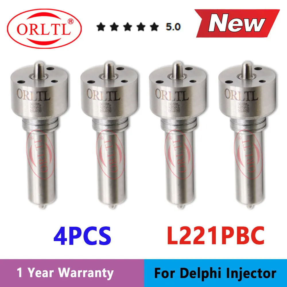 

4PCS Nozzle L221PBC Nozzle Fuel Spray FL221 Diesel Engine Spare Part Injector Nozzle L221PBD for Delphi BEBE4C00001