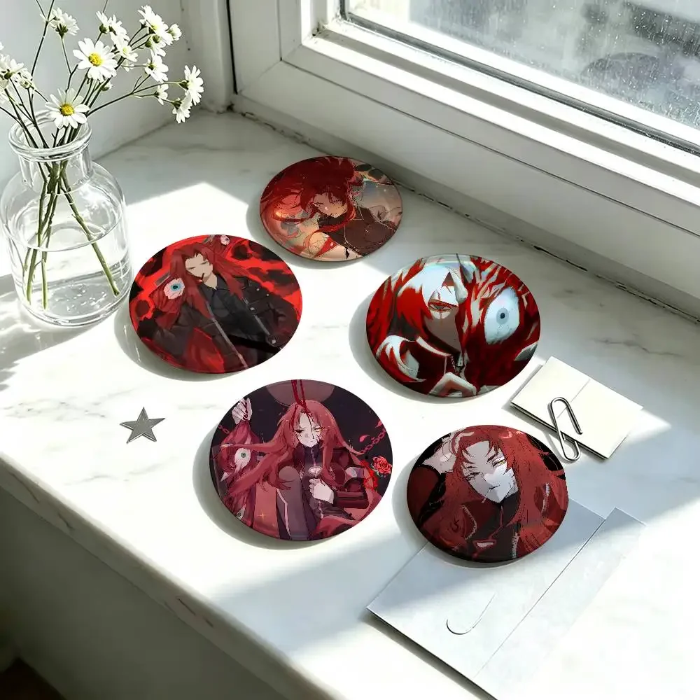 G-Gebura Red Mist L-Lobotomy Corporation Enamel Pins Creative Brooch Bag Clothes Decorative Accessories Jewelry Badge XMAS Gifts
