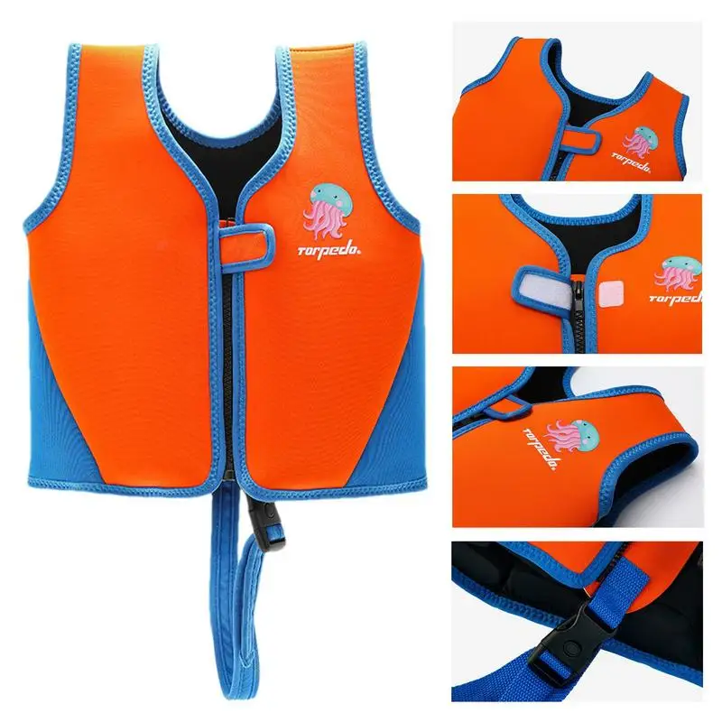 Gilet da bagno per bambini giubbotto da bagno Unisex per bambini gilet da bagno per bambini aiuto per il nuoto costumi da bagno galleggianti per bambini di 1-9 anni