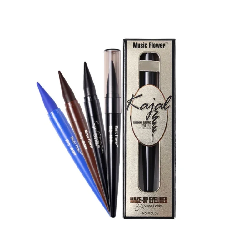 Gel Eye Liner Long-lasting Smudge-proof Black Blue Brown Eyeliner Cream Natural Make Up Blue Kajal Pencil Smoky Eyes Make Up