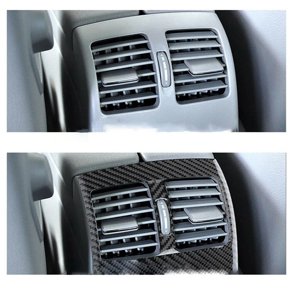 Brand New Rear Air Vent Cover Trim Years Of Trouble-free Use Perfectly Match Premium And Stylish Black Carbon Fiber