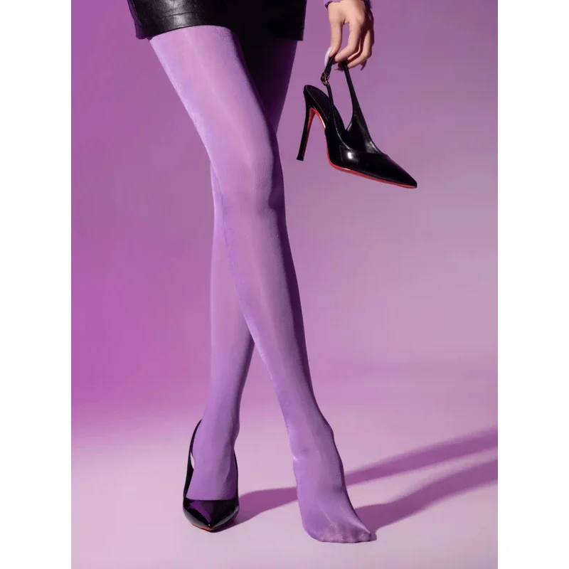30D Lustrous Stockings High-Waist Design Seamless Crotch Large-Size Pantyhose Comfortable And Figure-Hugging Women's Stockings