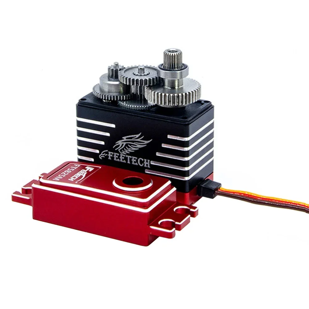 FT5825M 25KG Servo Digitale Metal Gears 180 Gradi PWM Servo di Controllo per 1/8 1/10 Bilancia RC Auto Camion Crawler Elicottero 1/2/4 pezzi