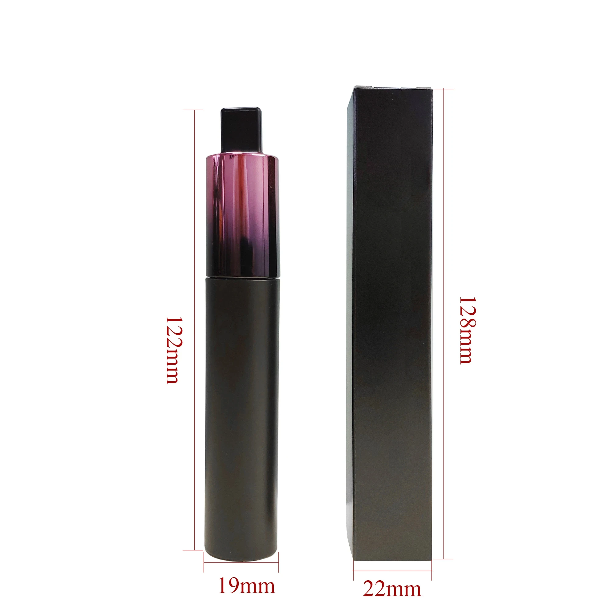 Logo gratuito Personalizza Logo Mascara impermeabile vegano all'ingrosso Antigas Curl fine Deformato Bacchetta per mascara in plastica con etichetta privata personalizzata