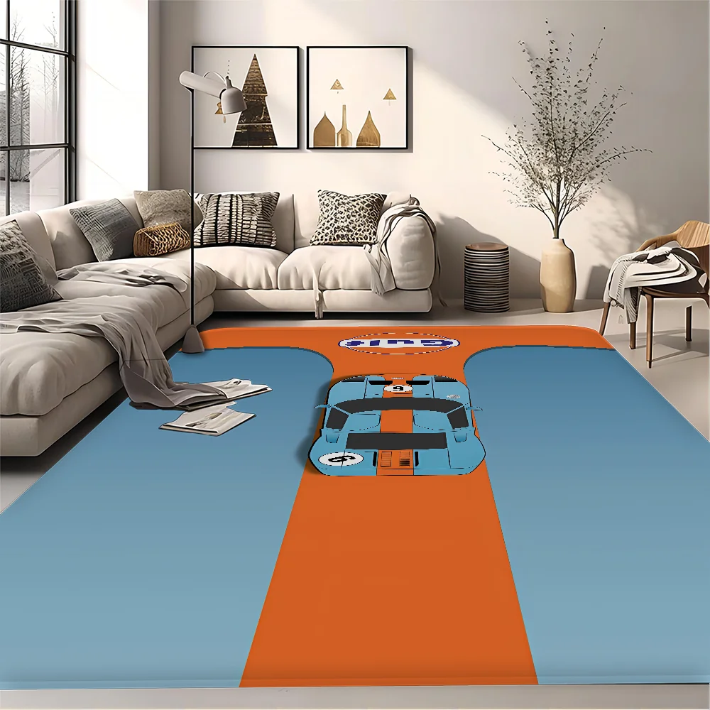 G-Gulf Racing Car Room Mats Cheaper Anti-slip Modern Living Room Balcony Printed Welcome Rug