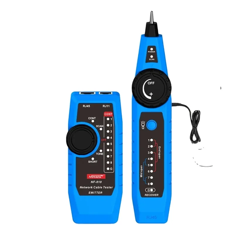 NOYAFA NF-810 RJ45 Tester, Telephone Line Finder, Signal Enhancer, Ethernet LAN Network Cable Tester