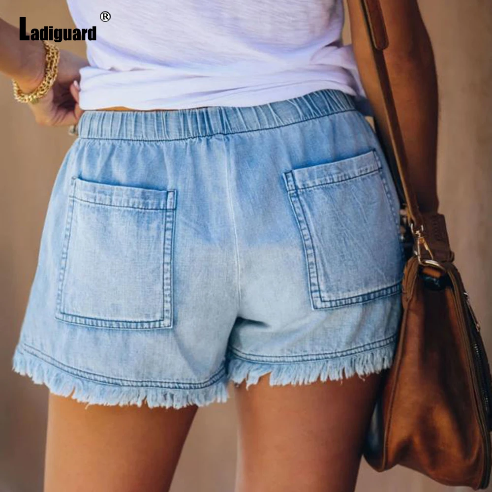 Sexy Fashion Denim shorts Plus Size 3xl Women Latest Casual Tassel Ripped Short Jeans 2022 Summer Vintage Stand Pocket hotpants