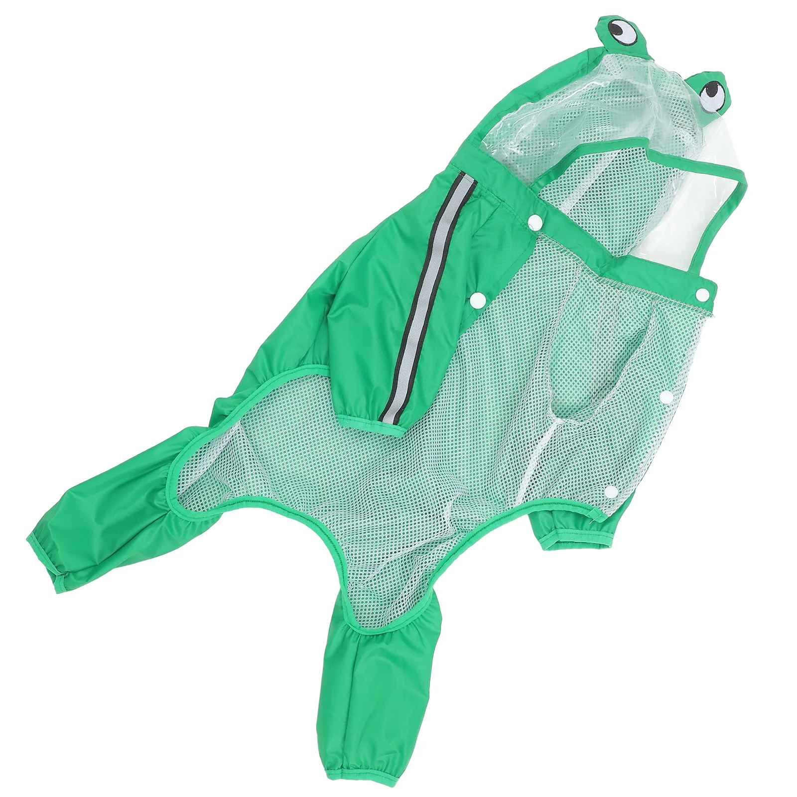 

Dog Raincoat Waterproof Breathable Hoodie Stylish Color Transparent Widened Hood 360 Clear View Size L