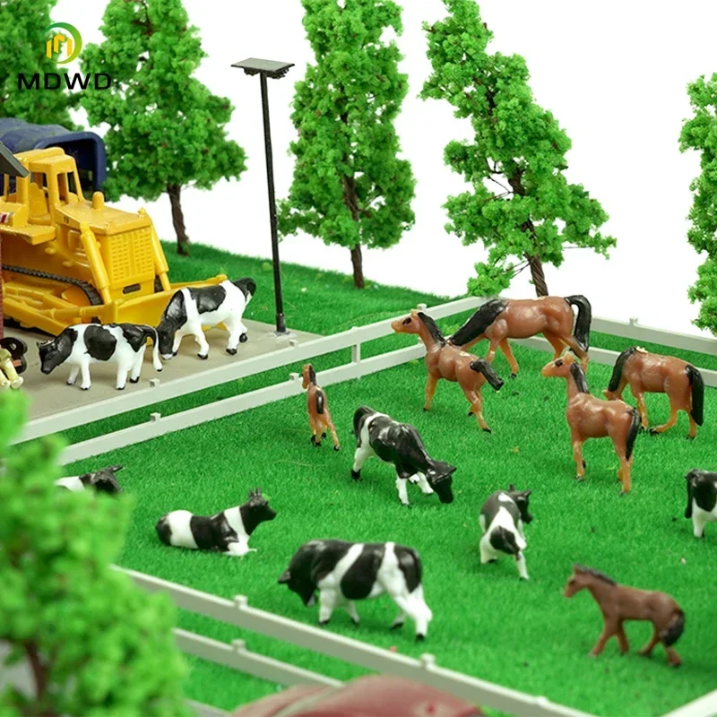 HO and N Scale Model Cows Miniature Farm Animal Model Cow For Model Railway Layout Different Different Postures