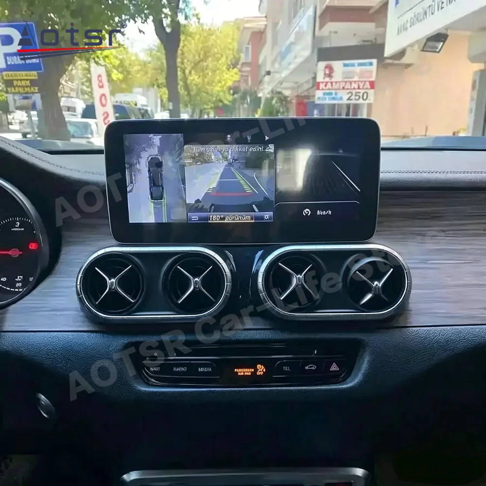 For Benz X Class X200 X220D X250D X350D W47 Android 14 Car Radio Multimedia Player GPS Navigation Video Stereo Receiver Head Uni