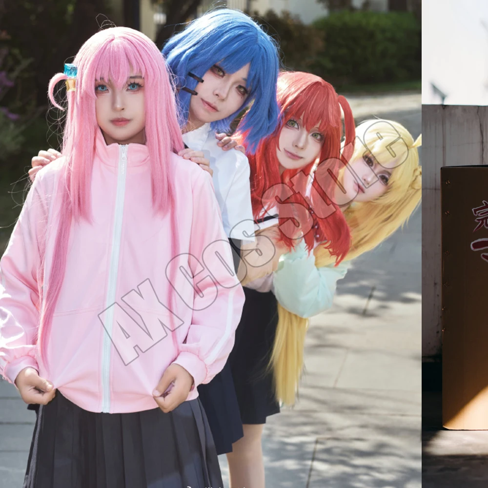 

Hitori Gotoh Cosplay Costume Wig Anime Bocchi The Rock Kita Ikuyo Ijichi Nijika Yamada Ryo Cosplay Suits Halloween Costumes