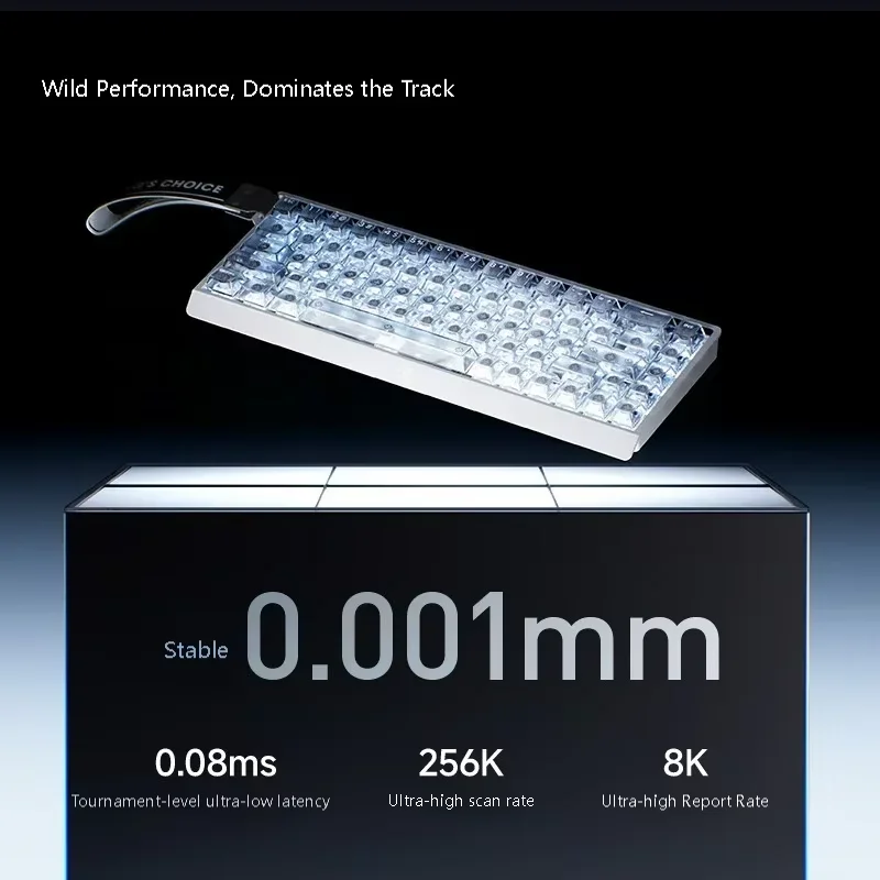 MCHOSE Ace 68 V2 Hall Effect Magnetic Switch Gaming Keyboard 8K Return 0.001mm RT MT TTC PET ARGB Customized Magnetic eSports