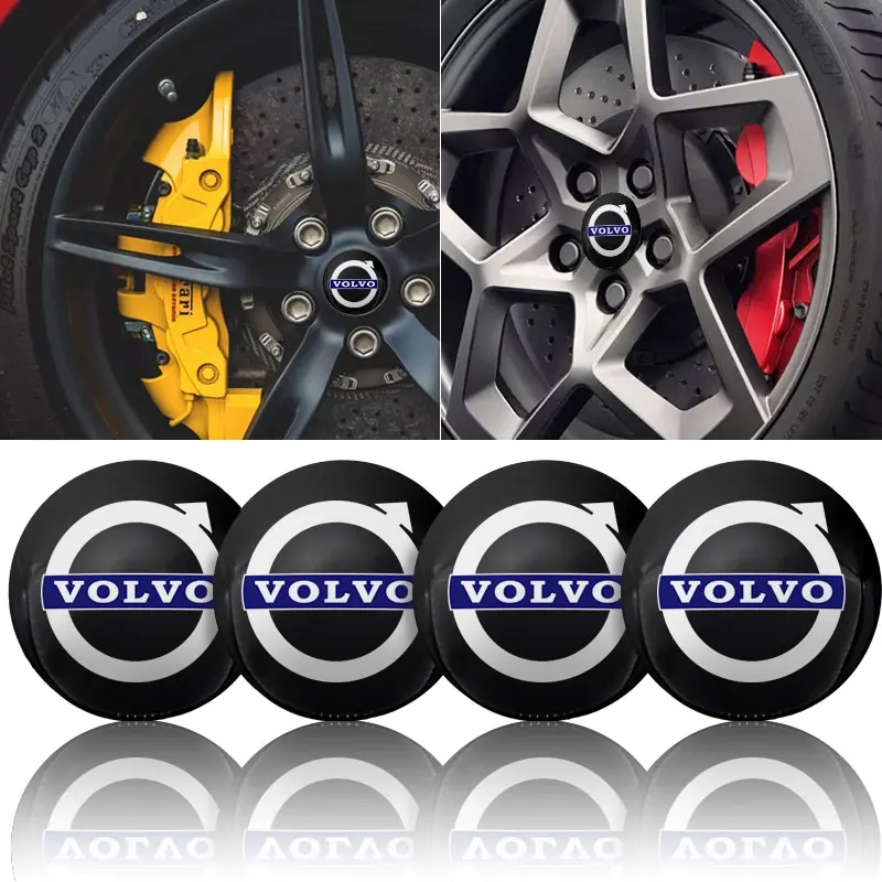 4PCS 56/60mm Wheel Center Cap Logo Hub Cover Badge Emblem For Volvo Xc90 S60 S80 Xc60 Xc70 Xc90 Fh V50 S40 C30 Car Accessories