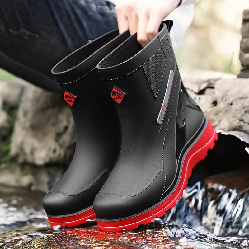 Men's Rain Boots Ne…