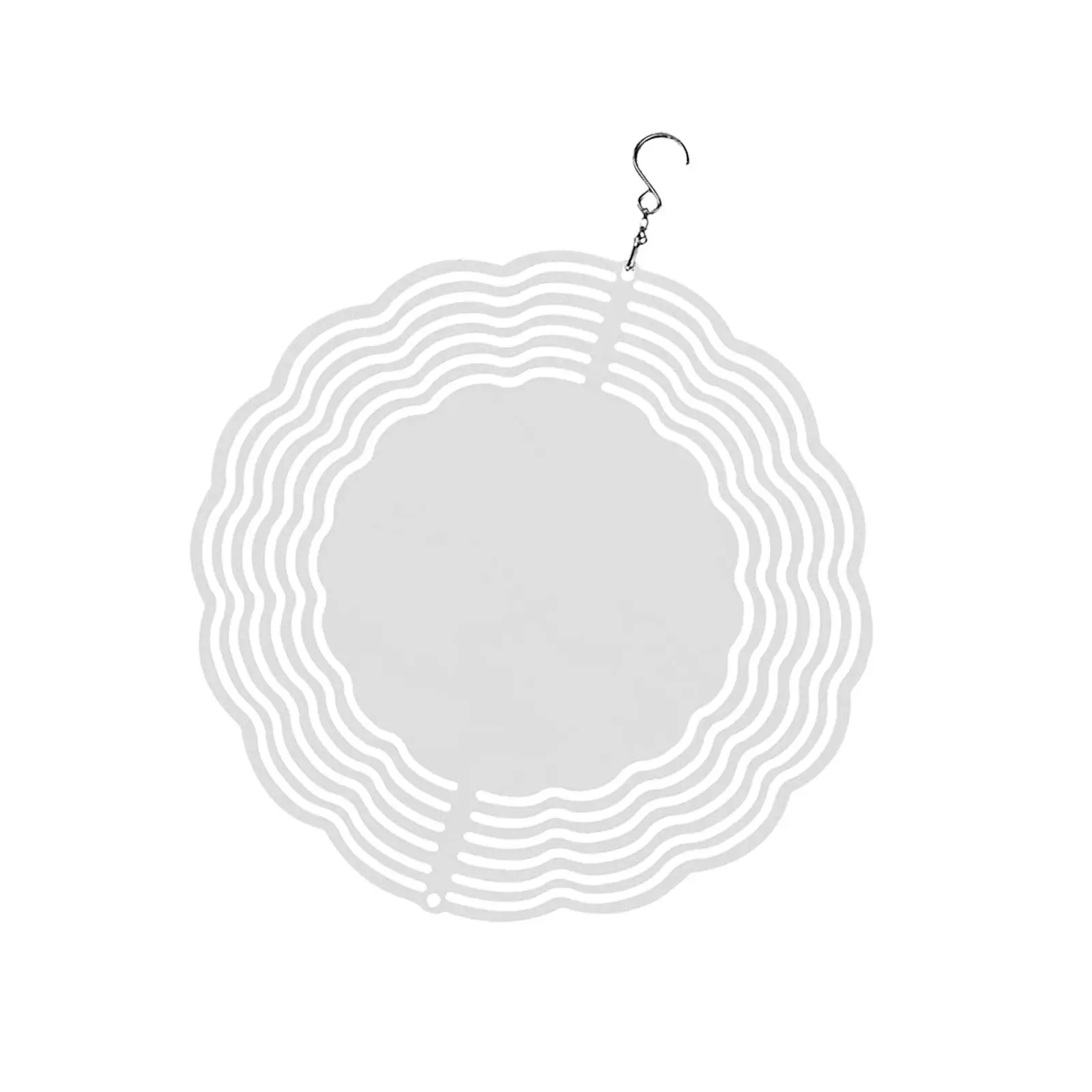 Heat Sublimation Wind Chimes Blank, Metal Crafts Hollow Out Wind Turntable