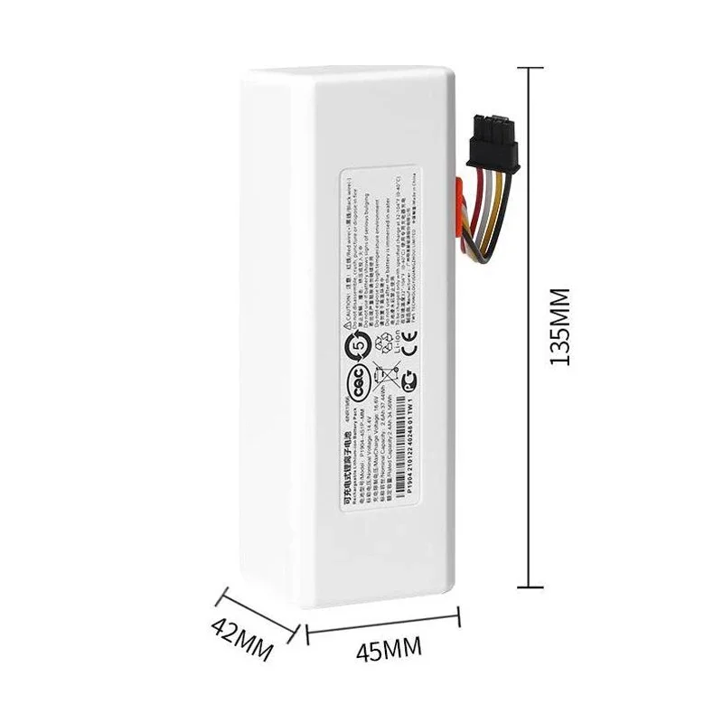 Brand new 14.4V P1904-4S2P-MM lithium Battery For Xiaomi Mijia 1C STYTJ01ZHM Robot Vacuum Mop Cleaner Accessories 12800mAh