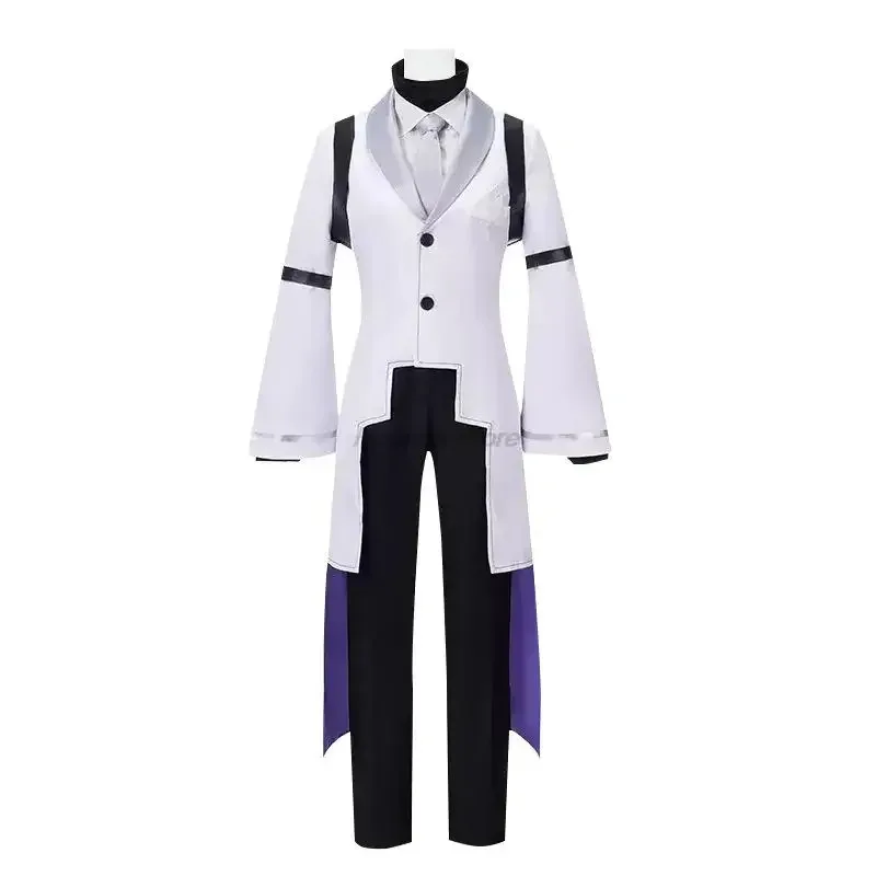 Anime Uniform Bungou Stray Dogs 4th Season Sigma Cosplay Costume Suit With Tie Halloween Christmas Party Outfit For Men Women