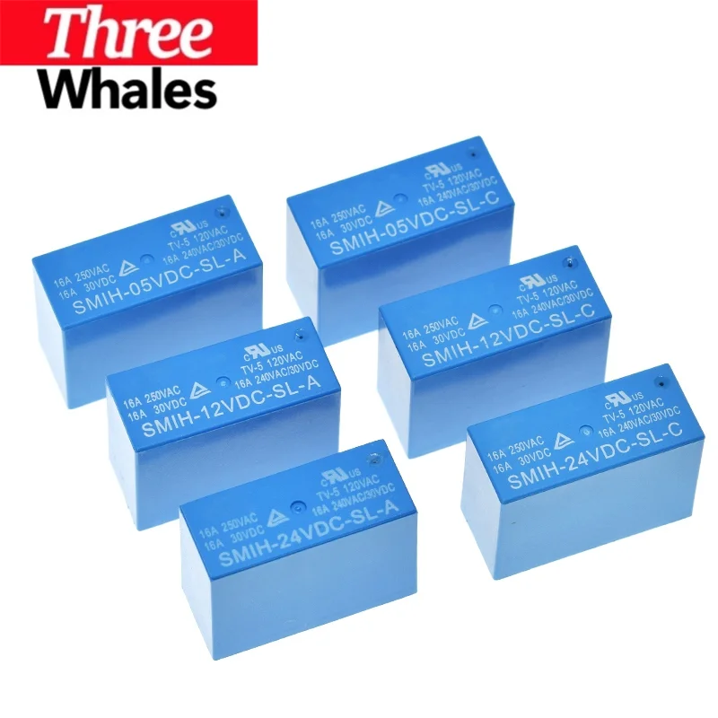 1/2PCS SMIH-05V 12V 24VDC-SL-A -SL-C 6-pin/8-pin Relay 250V 16A SMIH-05VDC-SL-A SMIH-12VDC-SL-A SMIH-24VDC-SL-A SMIH-05VDC-SL-C
