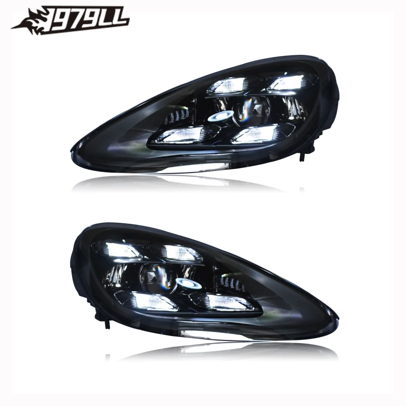 958.1 Car Headlights for  Cayenne 2011-2014 Upgrade 2019 Pdls Style Full LED