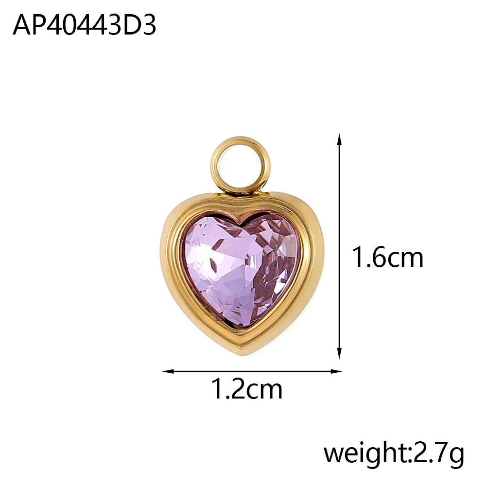 3PCS/LOT CARLIDANA Gold Plated Stainless Steel Charms, Heart Angel Round Pearl Pendants for DIY Bracelet Necklace Making view 4