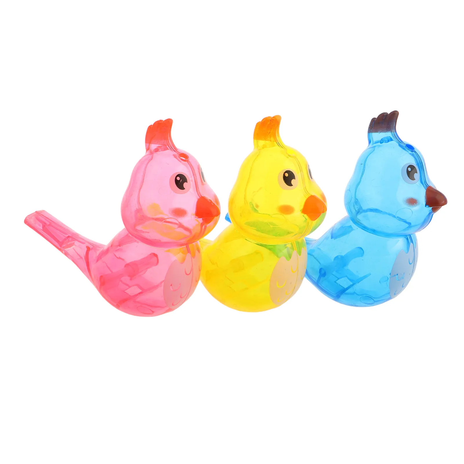 3Pcs Children's Whistles Bird Shaped Plastic Water Musical Instrument for Party Favors Outdoor Activities Interactive Sound