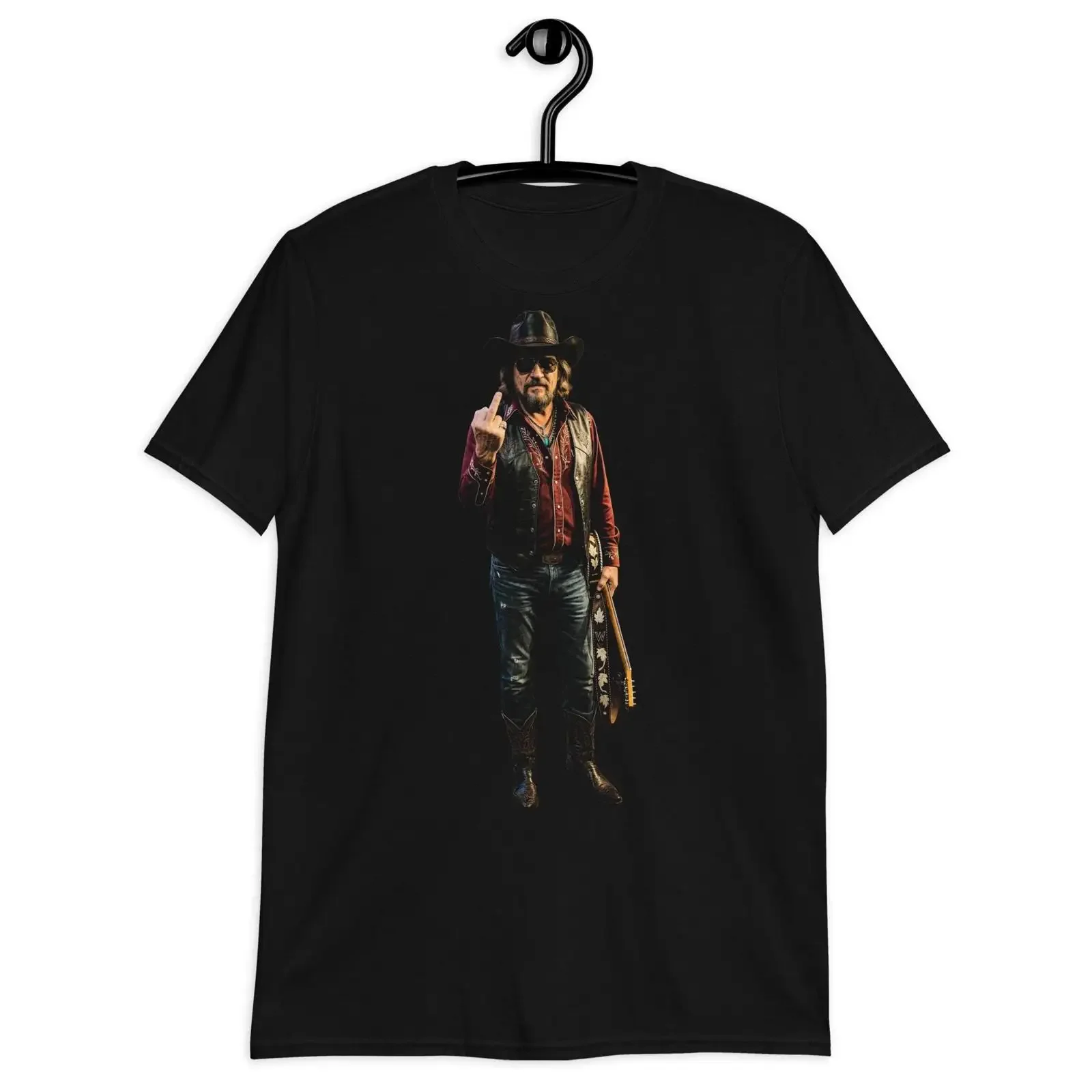 Waylon Jennings Outlaw Country Music T Shirt Ring Spun Cotton vintage Washed graphic Unisex Comfortable Casual Stretched